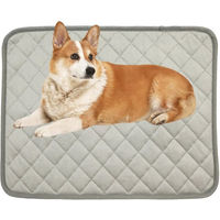 Produktbild von Ledander Hundematte und Kühldecke aus Leder für Hunde und Katzen in Grau, waschbar