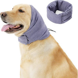 Ledander Hundepullover mit Ohrenschützer zur Heilung von Hämatomen und als Lärmschutz für Hunde in Grau – Bild 1 von 1