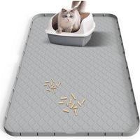 Produktbild von Ledander Katzenecktoilette Katzenstreu Matte XXL aus Silikon wasserdicht und rutschfest 88 x 56 cm