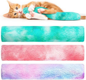 Ledander Katzenkissen Set aus Plüsch mit Bio Katzenminze und Baldrian für Katzen und Kitten, 3 Stück – Bild 1 von 5