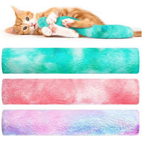 Produktbild von Ledander Katzenkissen Set aus Plüsch mit Bio Katzenminze und Baldrian für Katzen und Kitten, 3 Stück