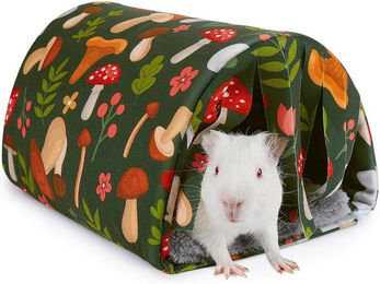 Ledander Kleintierhaus Tunnel für Meerschweinchen und andere Kleintiere in Grün Bunt mit Schwammfüllung – Bild 1 von 5
