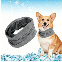 Produktbild von Ledander Kühlendes Hundehalsband Bandana Grau für kleine mittelgroße und große Hunde