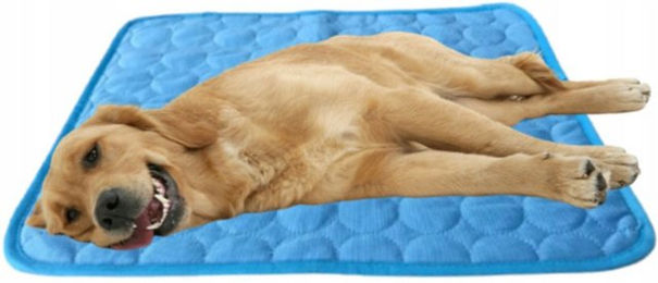 Ledander Kühlmatte für Hunde und Katzen aus Stoff in Blau – Bild 1 von 5