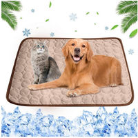 Produktbild von Ledander Kühlmatte für Hunde und Katzen aus Stoff in Braun oder Beige