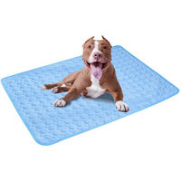 Produktbild von Ledander Kühlmatte für Hunde und Katzen aus Stoff, wasserdicht, Blau