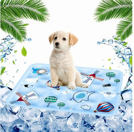 Ledander Kühlmatte für Hunde und Katzen Blau wasserdicht und waschbar für kleine Tiere – Bild 1 von 2