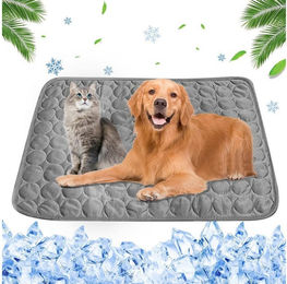 Ledander Kühlmatte für Hunde und Katzen Grau wasserdicht aus Stoff – Bild 1 von 4
