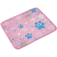 Produktbild von Ledander Kühlmatte für Hunde und Katzen mit Schneeflocken-Design, atmungsaktiv und für den Einsatz im Haus, im Freien oder im Auto