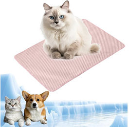 Ledander Kühlmatte für Hunde und Katzen Waschbares Sommer-Kühlkissen Rosa Größe M – Bild 1 von 1