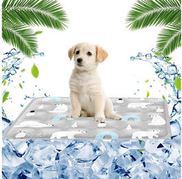 Ledander Kühlmatte für Hunde und Katzen, wasserdicht und kratzfest, Grau, Mittel – Bild 1 von 1