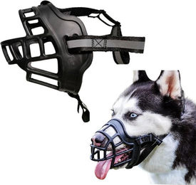 Ledander Maulkorb aus Gummi für Hunde in Schwarz – Bild 1 von 5