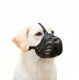 Ledander Maulkorb für Hunde aus Silikon Schwarz wasserdicht – Bild 1 von 5