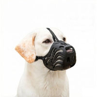 Produktbild von Ledander Maulkorb für Hunde aus Silikon Schwarz wasserdicht