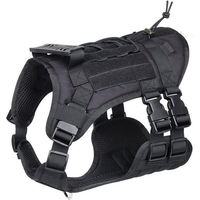 Produktbild von Ledander No-Pull Hundegeschirr aus Nylon mit Kontrollgriff für Hunde und Welpen Schwarz