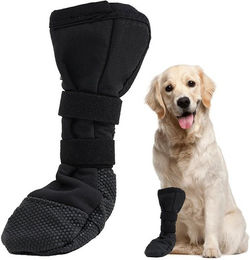 Ledander Pfotenschutz Hundeschuhe wasserdicht und atmungsaktiv für Hunde in Schwarz – Bild 1 von 5