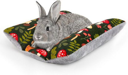 Ledander Plüsch Tierdecke Kaninchenbett für Kleintiere in Grün oder Bunt – Bild 1 von 5