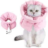 Produktbild von Ledander Schutzkragen für Katzen und Kätzchen aus Stoff in Rosa