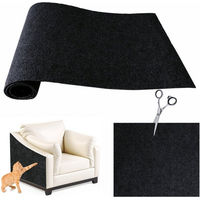 Produktbild von Ledander Selbstklebende Kratzmatte aus Polyester als Kratzschutz für Katzen und Möbel in Schwarz