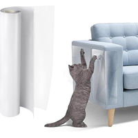Produktbild von Ledander Selbstklebende Kratzmatte für Katzen als transparenter Kratzschutz für Sofa und Wand