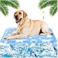 Produktbild von Ledander Selbstkühlende Hundematte aus Kunstleder für erwachsene Hunde in Blau