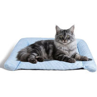 Produktbild von Ledander Selbstkühlende Hundematte Blau Ergonomisch für Große Hunde und Katzen