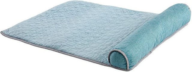 Ledander Selbstkühlende Hundematte Blau Ergonomisch mit Rand für Hunde und Katzen – Bild 1 von 2