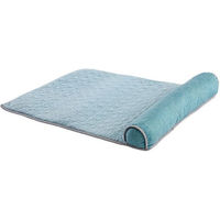 Produktbild von Ledander Selbstkühlende Hundematte Blau Ergonomisch mit Rand für Hunde und Katzen