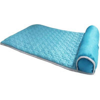 Produktbild von Ledander Selbstkühlende Hundematte für Hunde und Katzen mit ergonomischem Rand in Blau