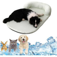 Produktbild von Ledander Selbstkühlende Hundematte und Katzenkissen aus Leder in Grün Größe S