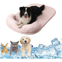 Produktbild von Ledander Selbstkühlende Hundematte und Katzenkissen aus Leder in Rosa Größe M