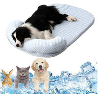 Produktbild von Ledander Selbstkühlende Hundematte und Katzenkühlmatte aus Leder in Blau Grösse M