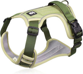 Ledander Sicherheitsgeschirr für Hunde mit Griff und Reflektoren grün – Bild 1 von 5