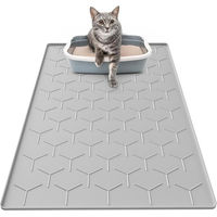 Produktbild von Ledander Silikon Katzenstreu Matte für Katzen in Grau 86x56cm
