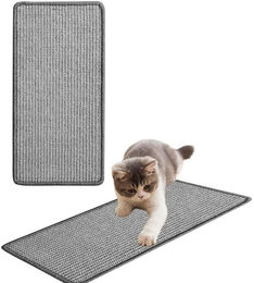 Ledander Sisal Kratzmatte für Katzen als Kratzschutz für Möbel und Türen in Grau – Bild 1 von 3