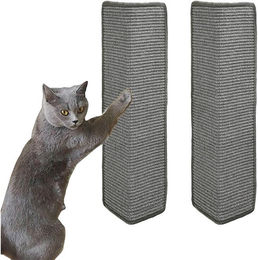 Ledander Sisal Kratzmatte für Katzen als Kratzschutz für Möbel und Türen in Grau – Bild 1 von 5
