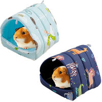 Produktbild von Ledander Tierhaus 2er-Pack Meerschweinchen-Betten aus Baumwolle für Kleintiere wie Zwergkaninchen Chinchillas und Hamster in verschiedenen Größen