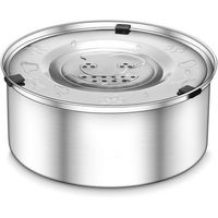 Produktbild von Ledander Wassernapf für Hunde aus Edelstahl Silber