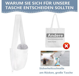 Ledander Wendbare Tiertransporttasche für Hunde und Welpen bis 7,5 kg in Weiß – Bild 1 von 1