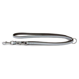 Produktbild von Leder-Hundeführleine Amsterdam Ice/Lava Blau/Grau 200 cm x 18 mm