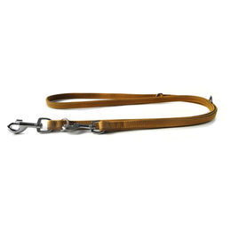 Produktbild von Leder-Hundeführleine Boston in Beige, wasserabweisend, Länge 200 cm, Breite 22 mm