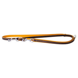 Leder-Hundeführleine Vancouver in Mocca/Caramel mit 200 cm Länge und 18 mm Breite – Bild 1 von 1