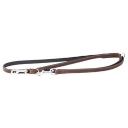 Leder-Hundeführleine Vancouver Mocca/Black 200 cm x 22 mm – Bild 1 von 1
