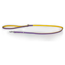 Produktbild von Leder Hundeleine Firenze Lilac/Sunshine 130 cm 10 mm