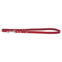 Produktbild von Leder Hundeleine Rot 100 cm x 18 mm