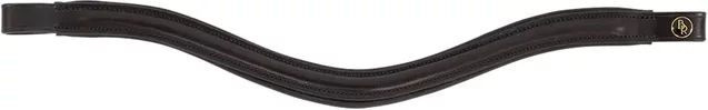 Produktbild von Leder Stirnband für abgerundetes Pferd BR Equitation in Braun oder Schwarz Größe E.Full