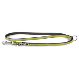 Produktbild von Lederband Hund Führleine Amsterdam Lime/Lava 200 cm 14 mm