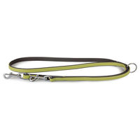 Produktbild von Lederband Hunde Führleine Amsterdam Lime/Lava aus Leder 200 cm x 18 mm
