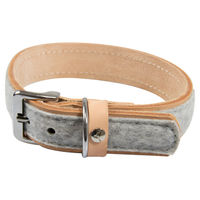 Produktbild von Lederband Hundehalsband Norden Grey/Natural aus Leder Breite 40 mm Länge 65 cm