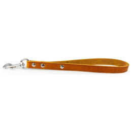 Produktbild von Lederband Hundekurzführer Weinheim Maroon Braun 35 cm 18 mm